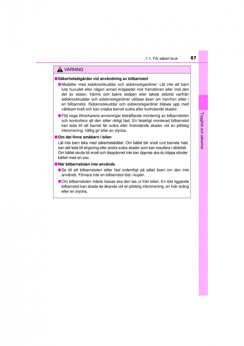 Toyota Hilux VII 7 instruktionsbok / page 67