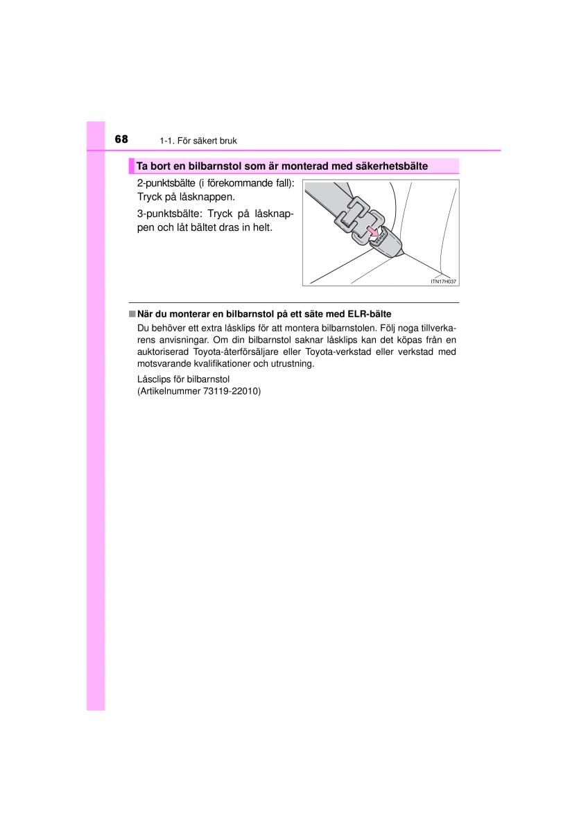 Toyota Hilux VII 7 instruktionsbok / page 68