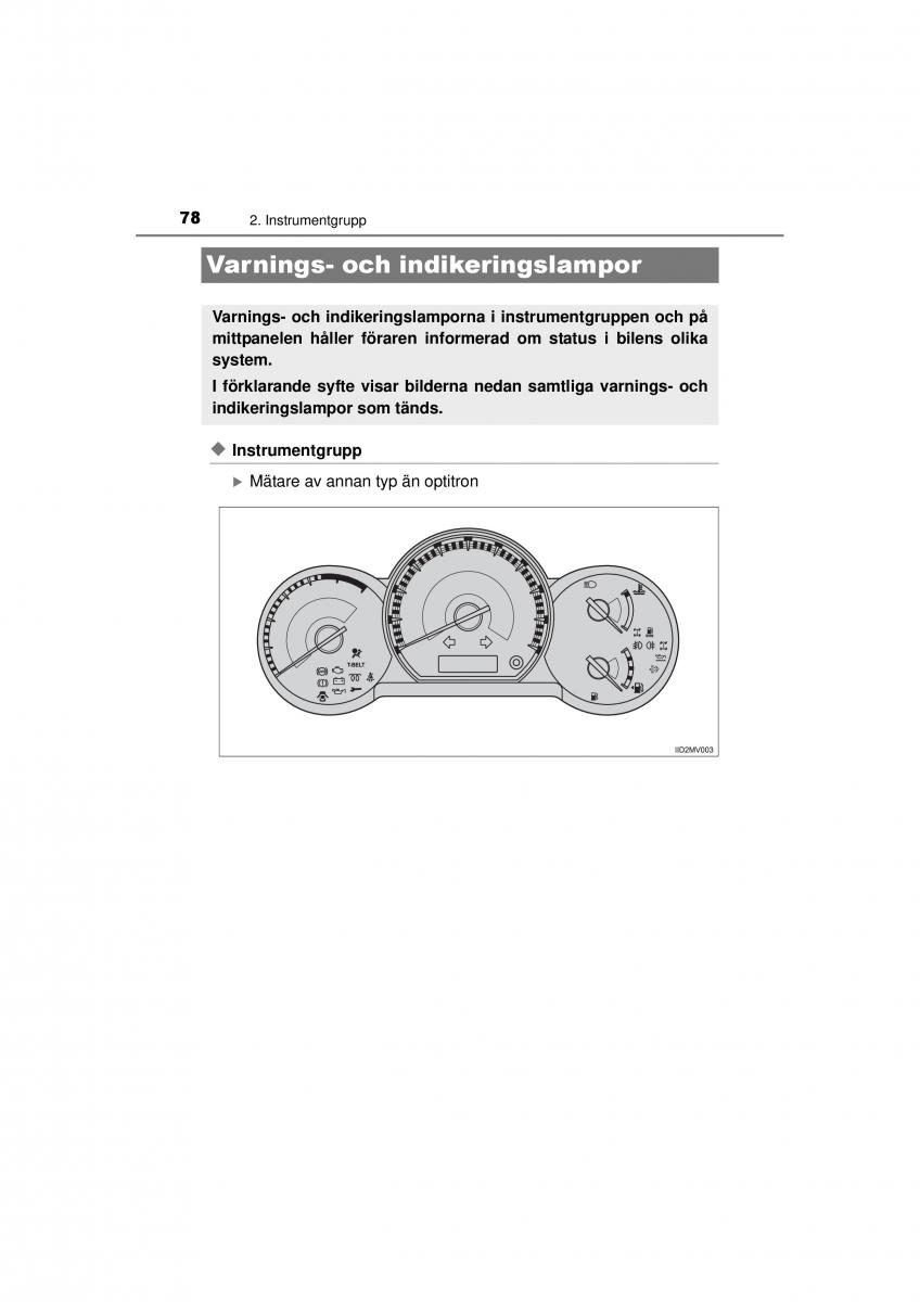 Toyota Hilux VII 7 instruktionsbok / page 78