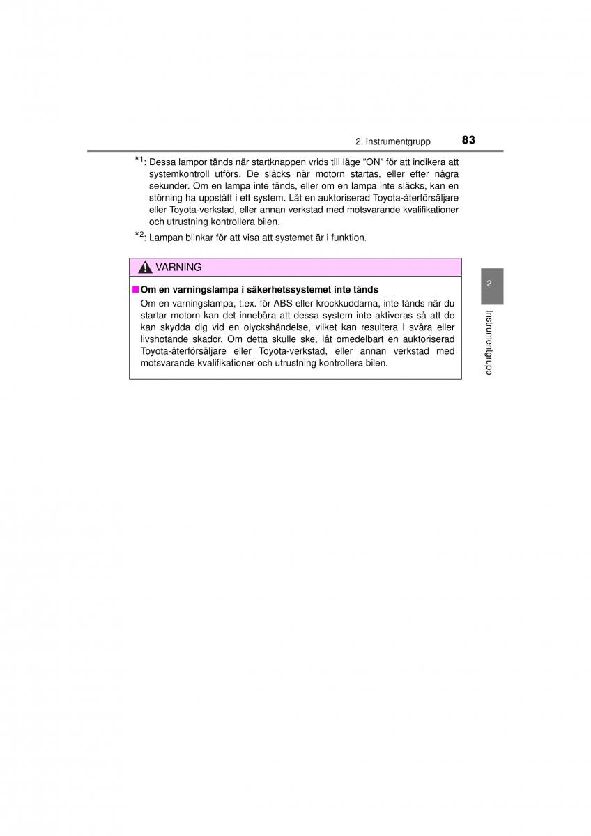 Toyota Hilux VII 7 instruktionsbok / page 83