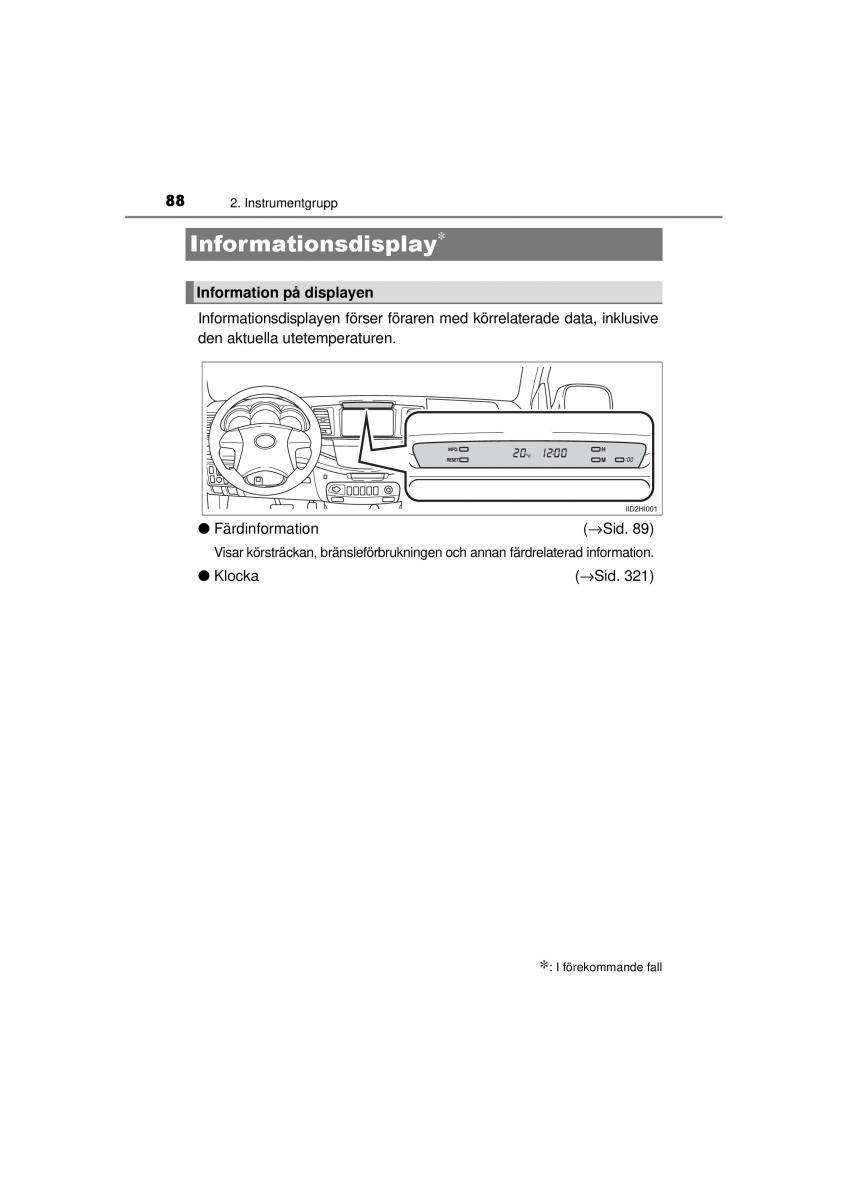 Toyota Hilux VII 7 instruktionsbok / page 88