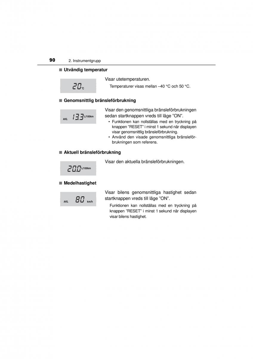 Toyota Hilux VII 7 instruktionsbok / page 90