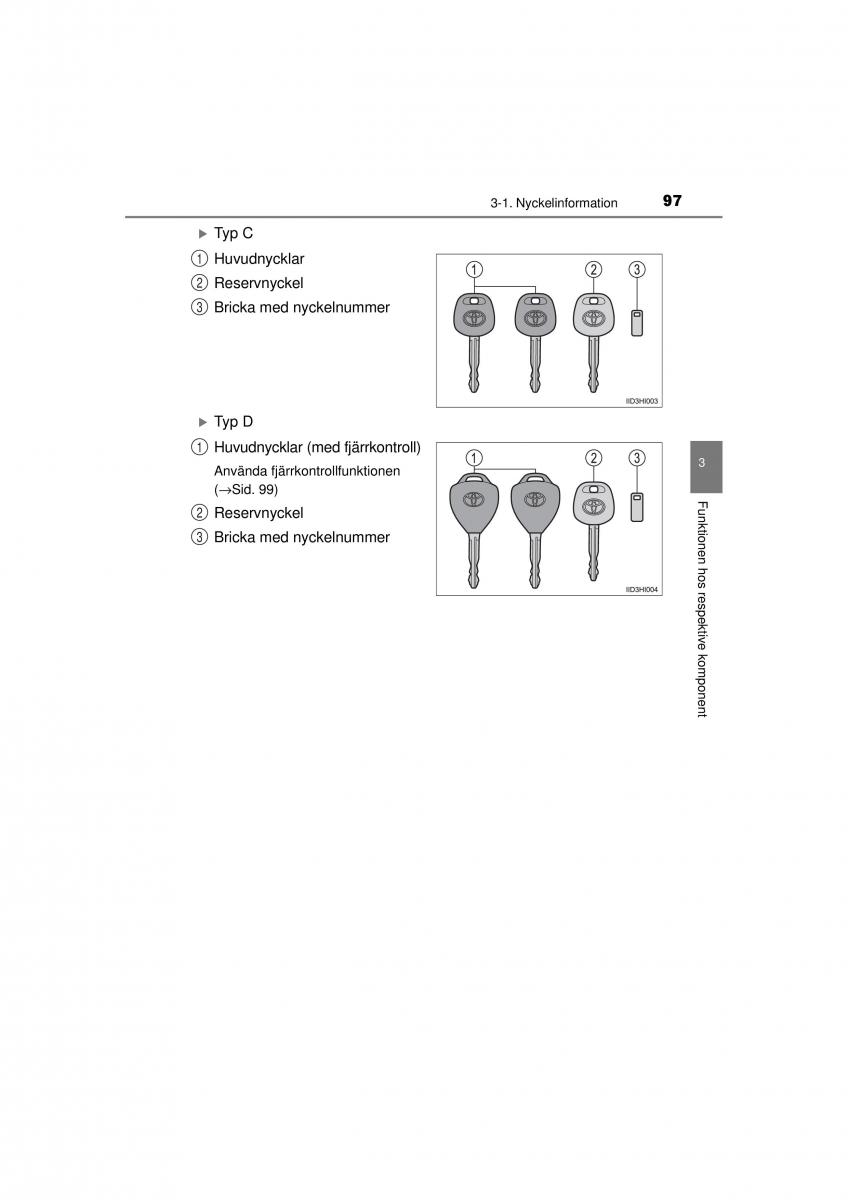 Toyota Hilux VII 7 instruktionsbok / page 97