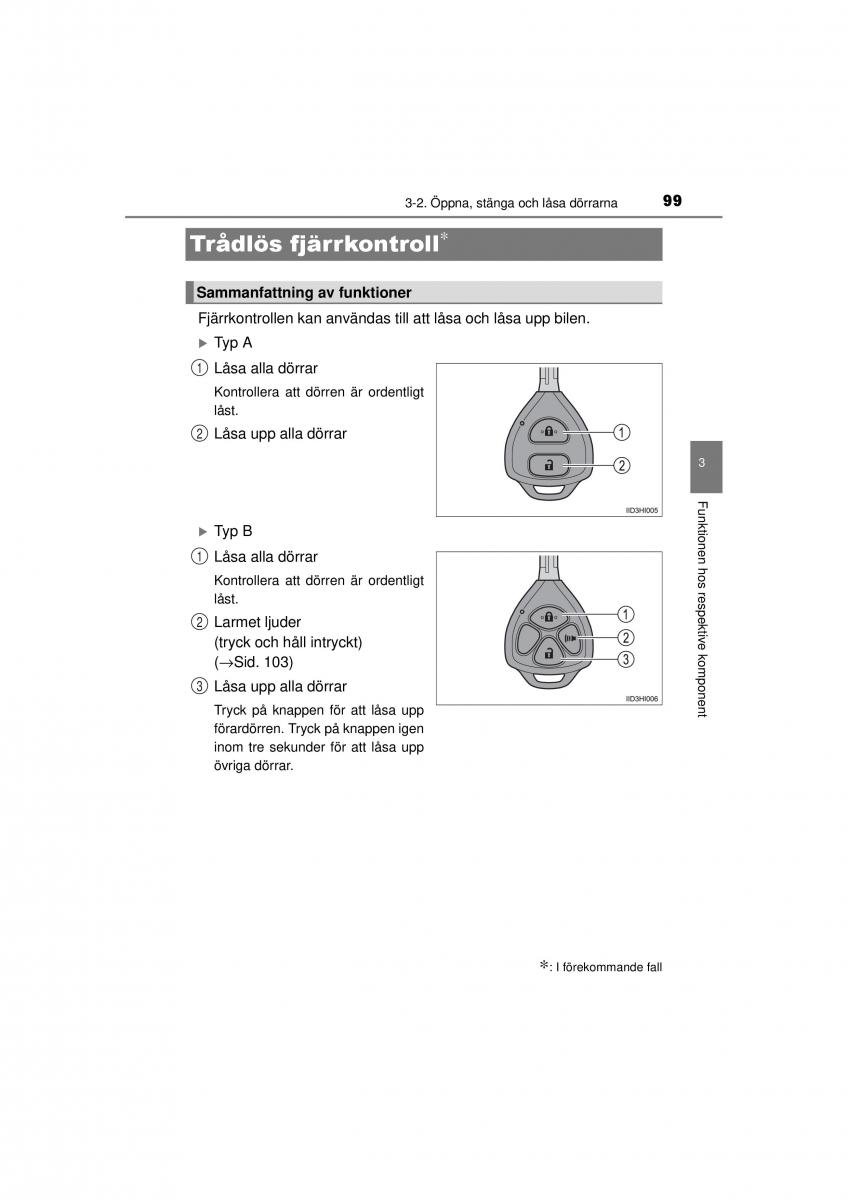 Toyota Hilux VII 7 instruktionsbok / page 99