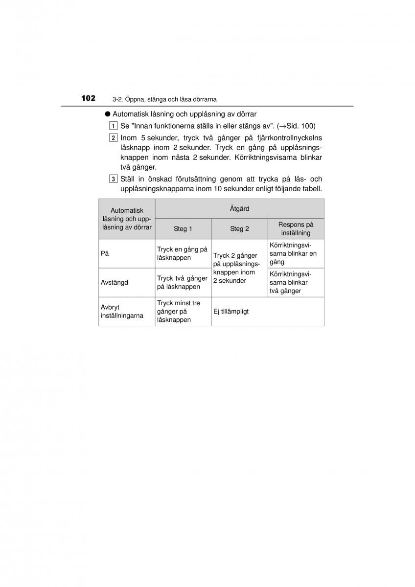 Toyota Hilux VII 7 instruktionsbok / page 102