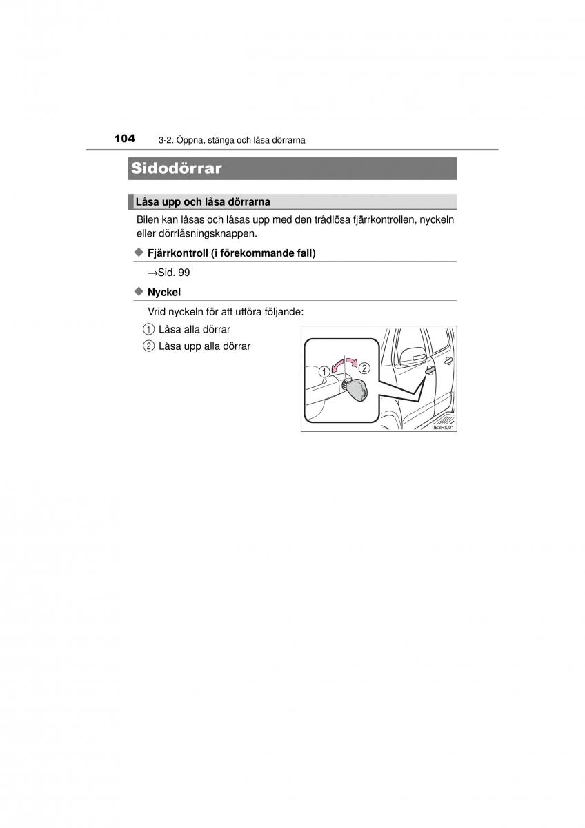 Toyota Hilux VII 7 instruktionsbok / page 104