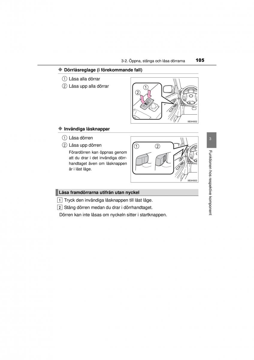 Toyota Hilux VII 7 instruktionsbok / page 105