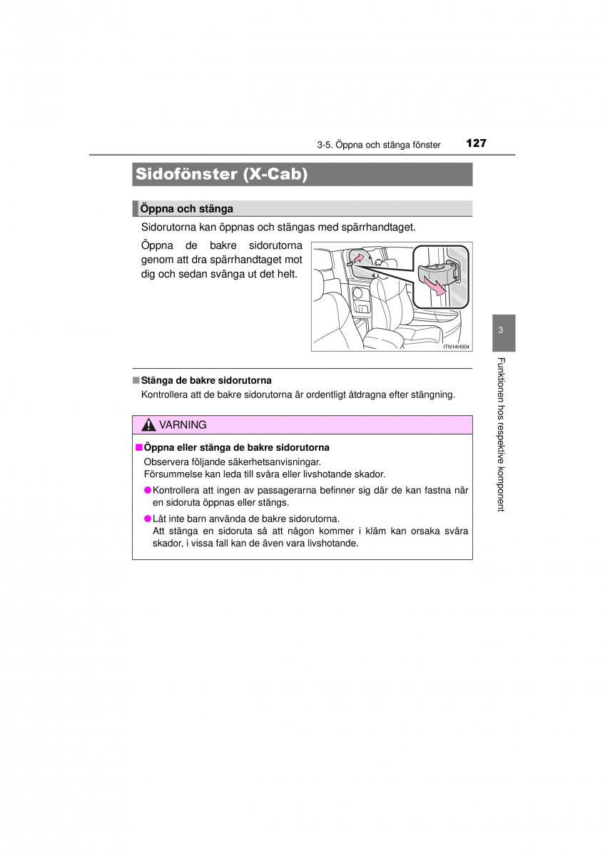 Toyota Hilux VII 7 instruktionsbok / page 127