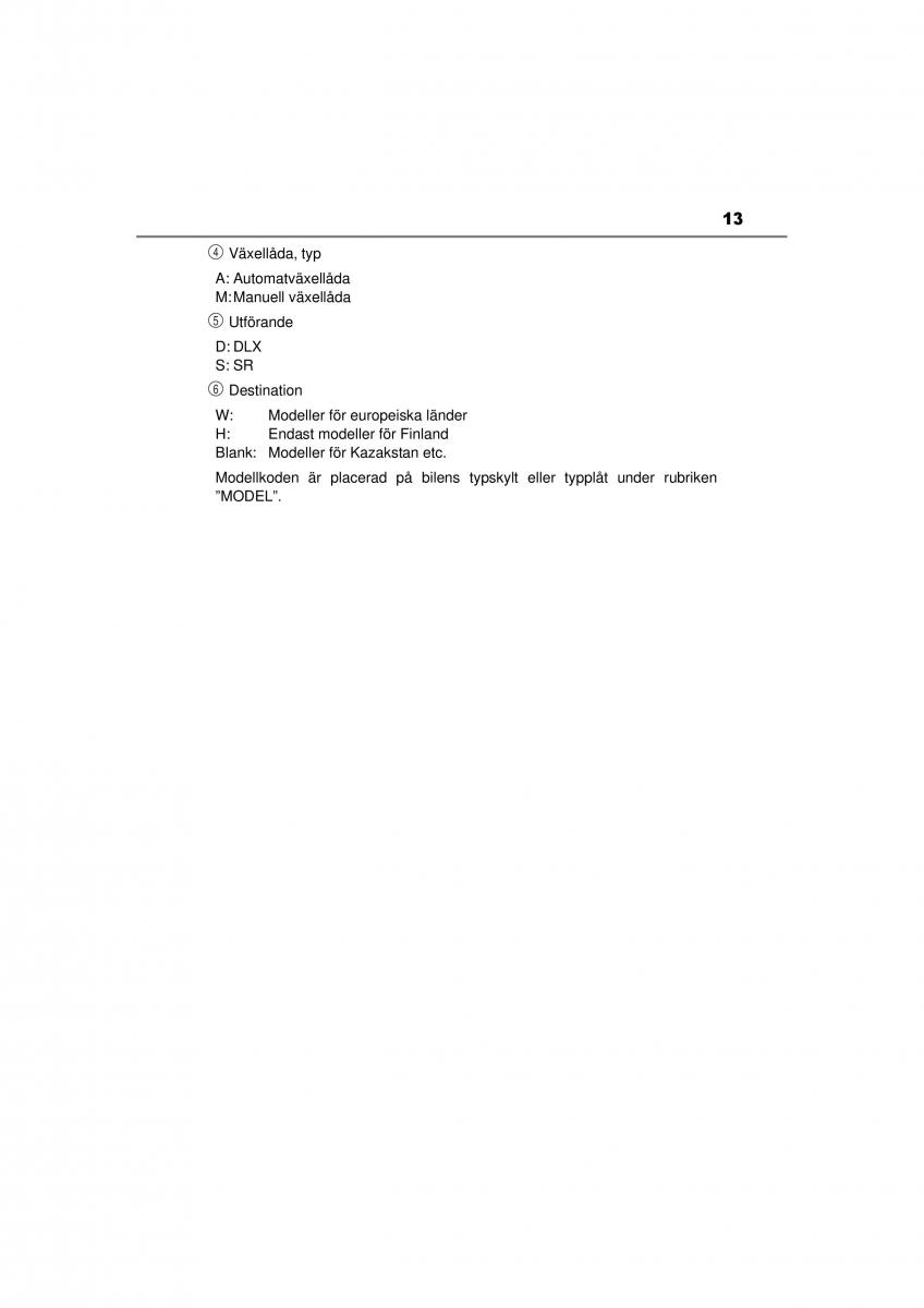 Toyota Hilux VII 7 instruktionsbok / page 13