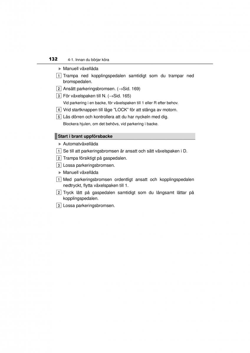 Toyota Hilux VII 7 instruktionsbok / page 132