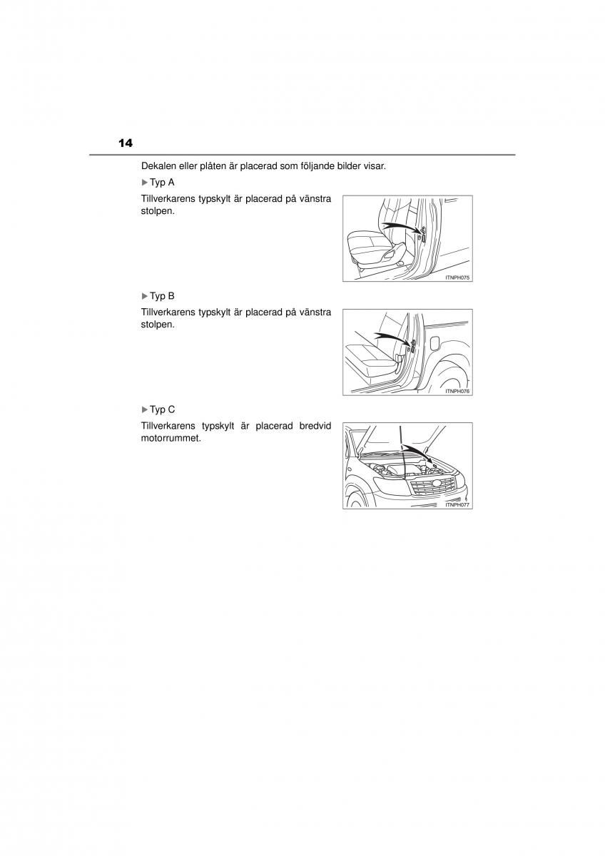 Toyota Hilux VII 7 instruktionsbok / page 14