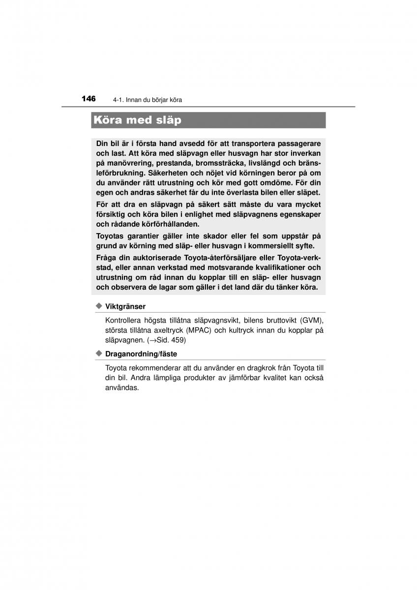 Toyota Hilux VII 7 instruktionsbok / page 146