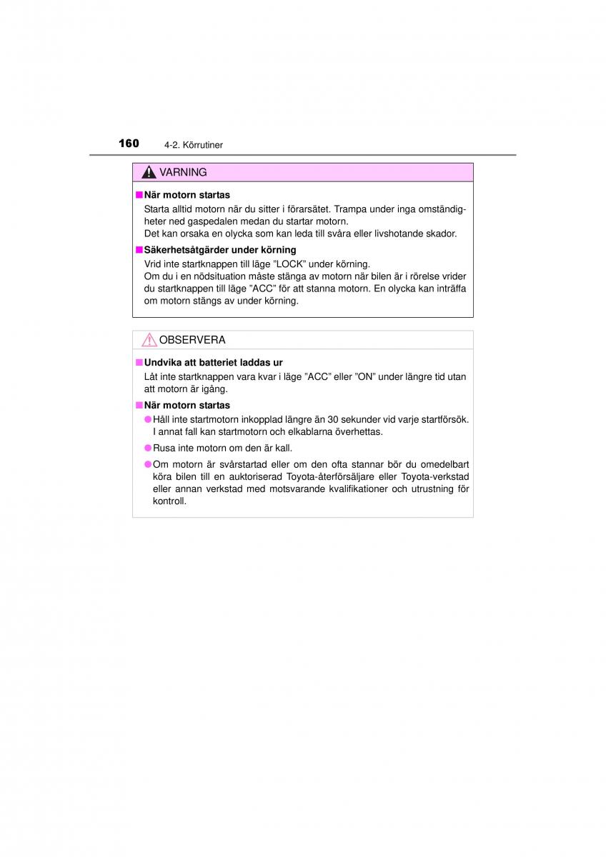 Toyota Hilux VII 7 instruktionsbok / page 160