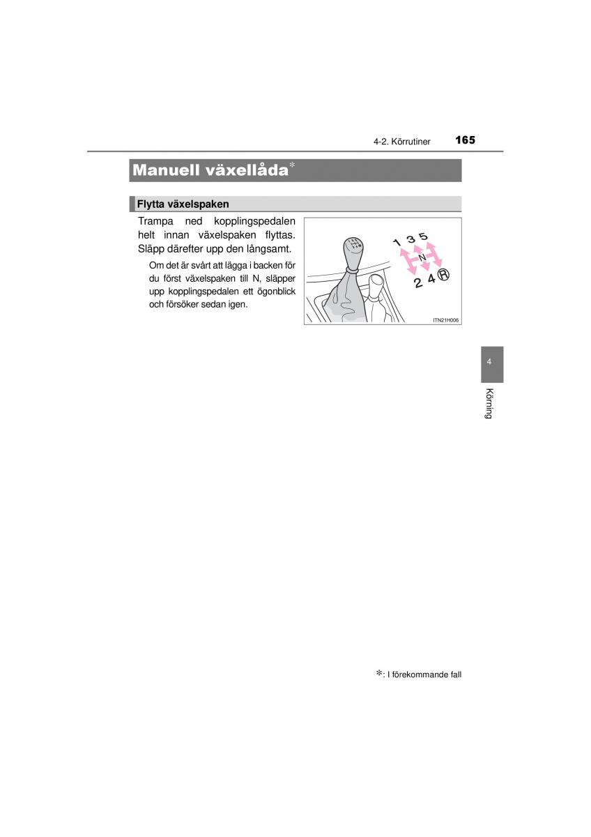 Toyota Hilux VII 7 instruktionsbok / page 165