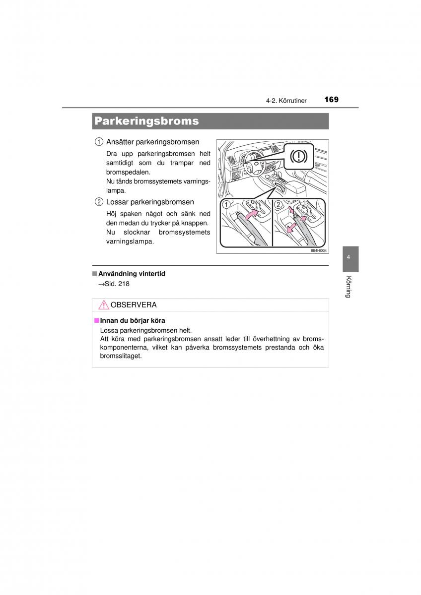 Toyota Hilux VII 7 instruktionsbok / page 169