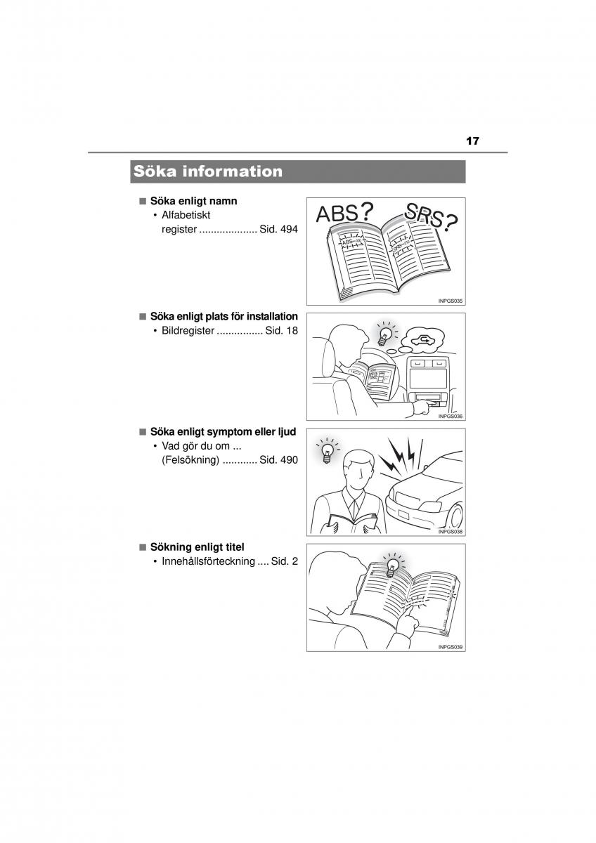 Toyota Hilux VII 7 instruktionsbok / page 17