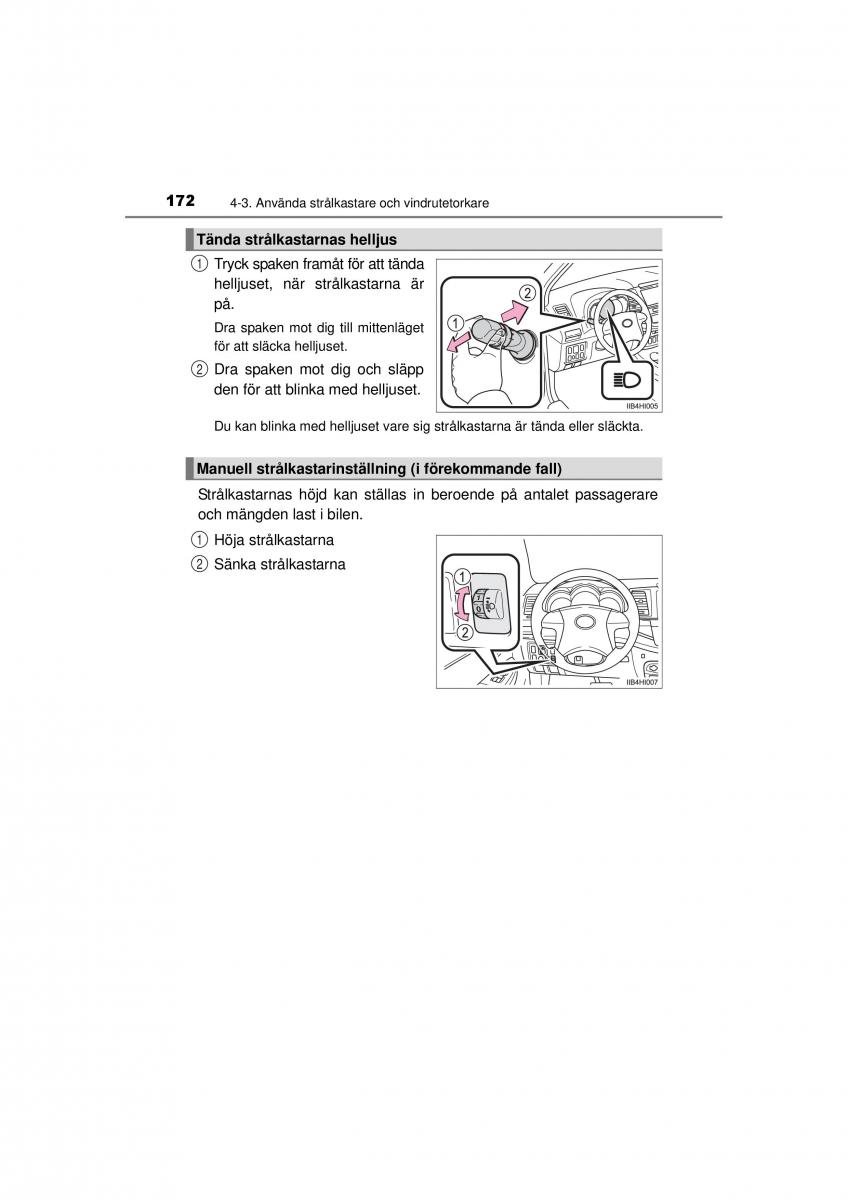 Toyota Hilux VII 7 instruktionsbok / page 172