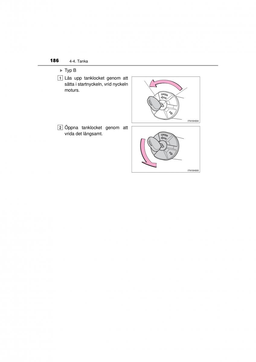 Toyota Hilux VII 7 instruktionsbok / page 186