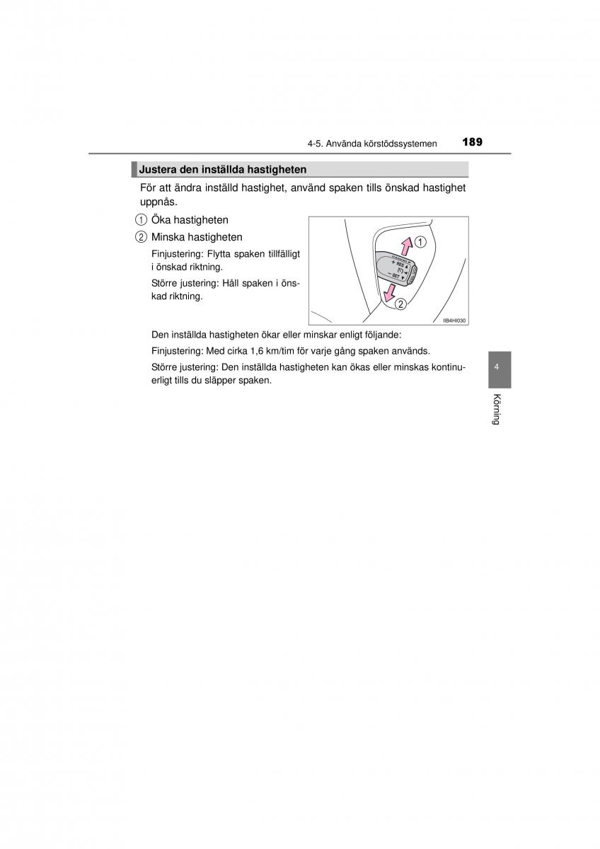 Toyota Hilux VII 7 instruktionsbok / page 189