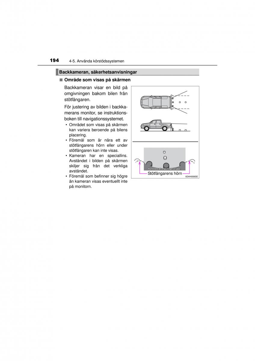 Toyota Hilux VII 7 instruktionsbok / page 194