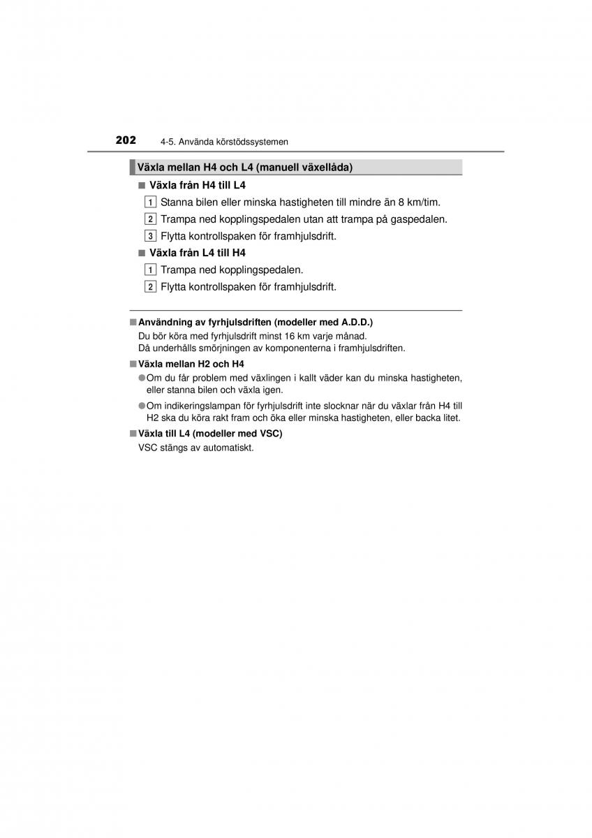 Toyota Hilux VII 7 instruktionsbok / page 202