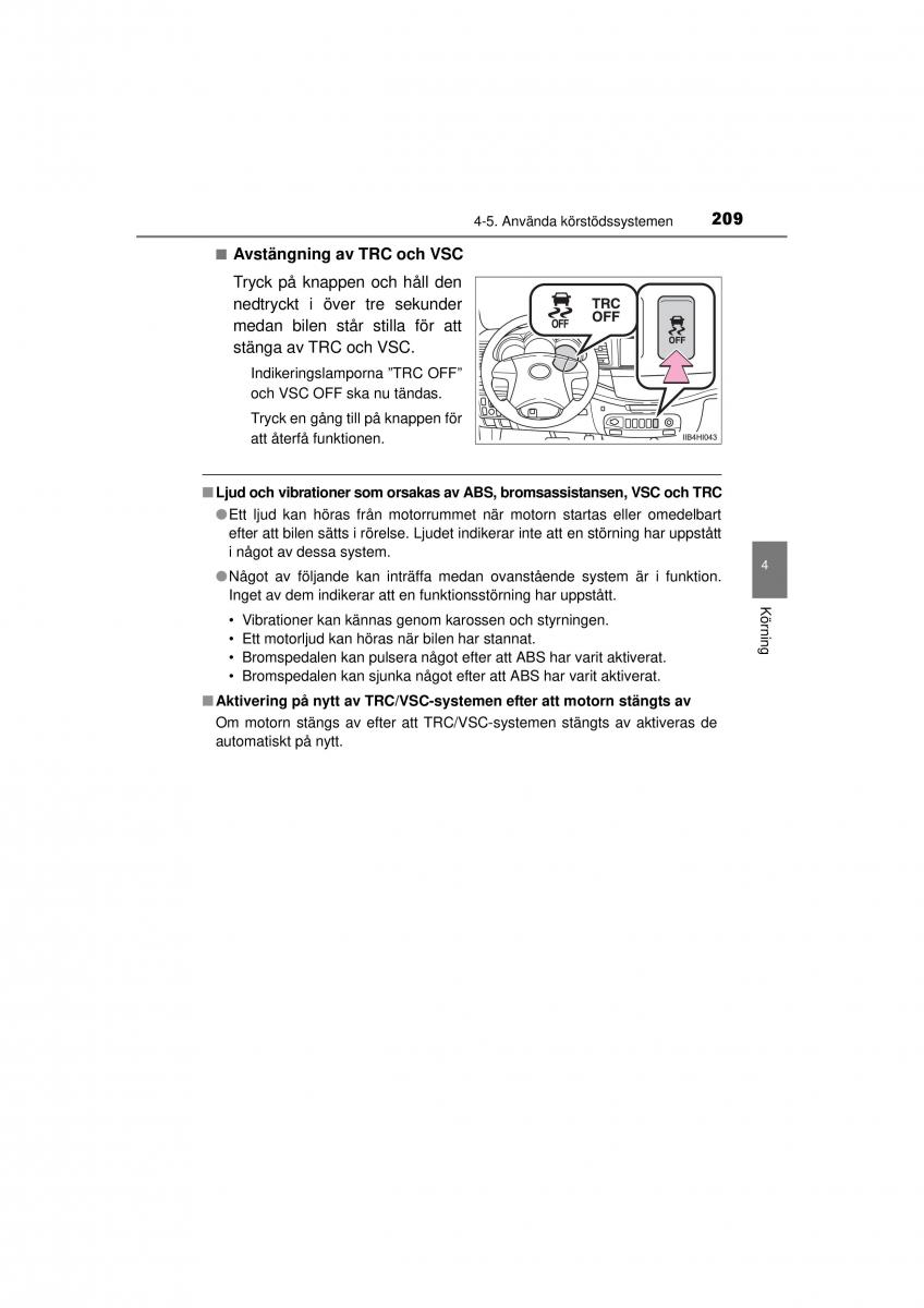 Toyota Hilux VII 7 instruktionsbok / page 209