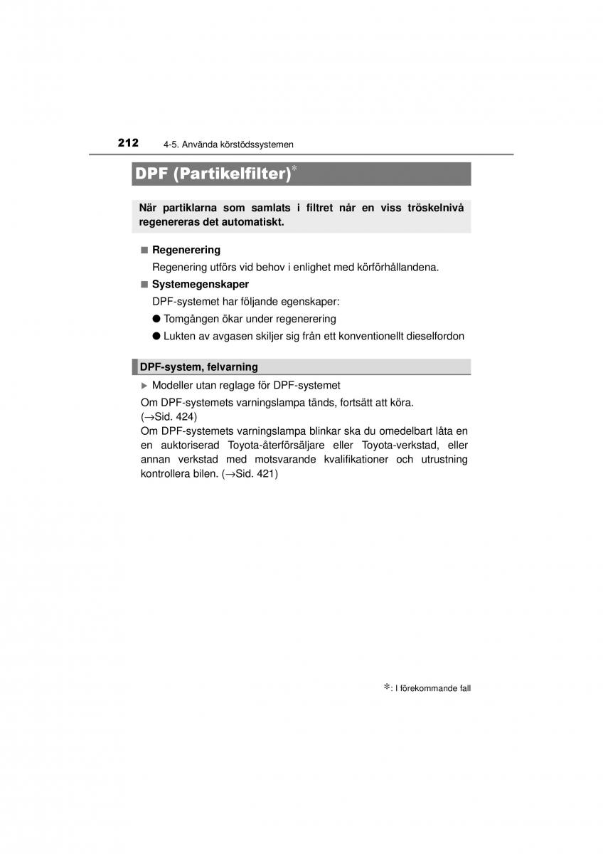 Toyota Hilux VII 7 instruktionsbok / page 212