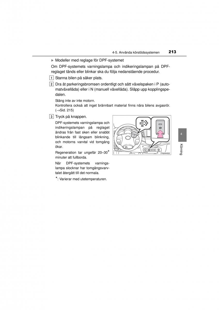 Toyota Hilux VII 7 instruktionsbok / page 213