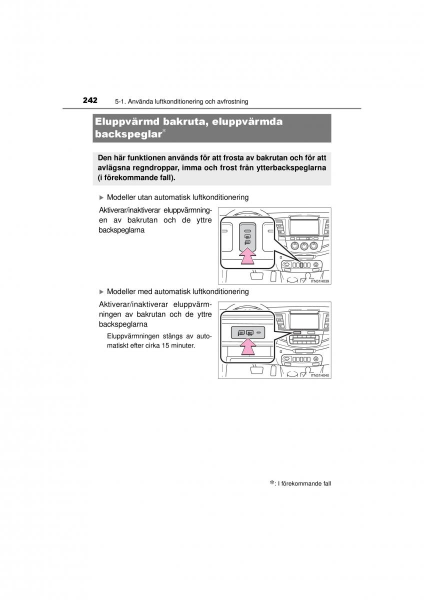 Toyota Hilux VII 7 instruktionsbok / page 242