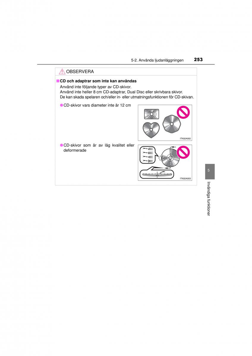 Toyota Hilux VII 7 instruktionsbok / page 253