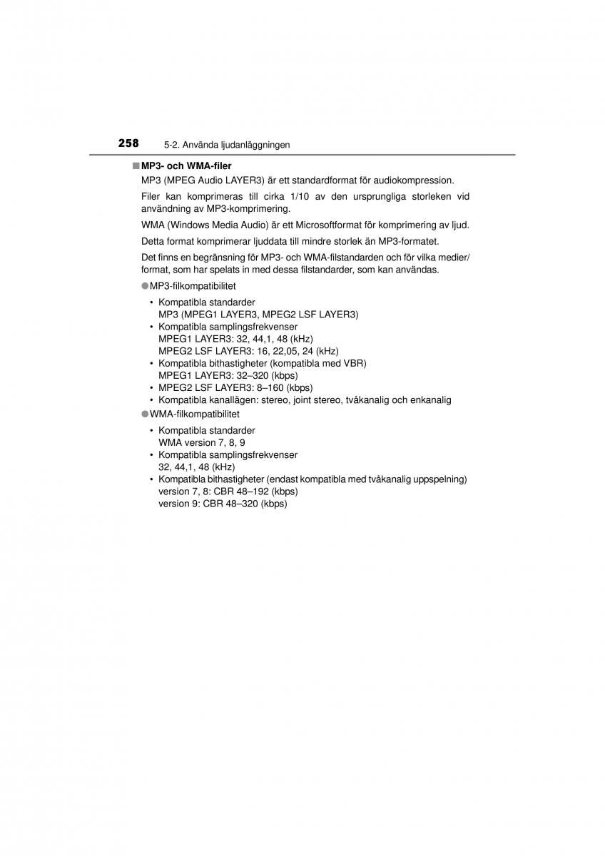 Toyota Hilux VII 7 instruktionsbok / page 258