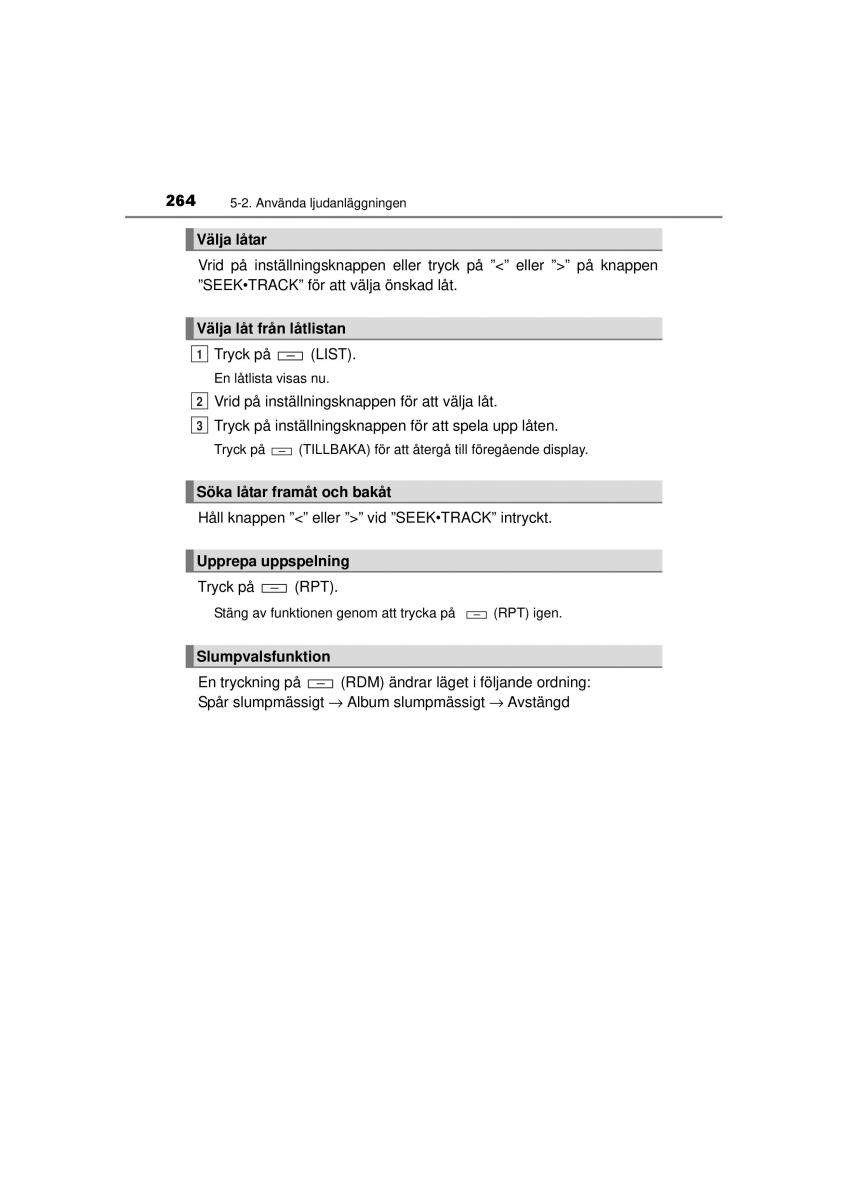 Toyota Hilux VII 7 instruktionsbok / page 264