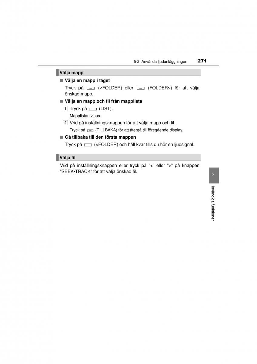 Toyota Hilux VII 7 instruktionsbok / page 271