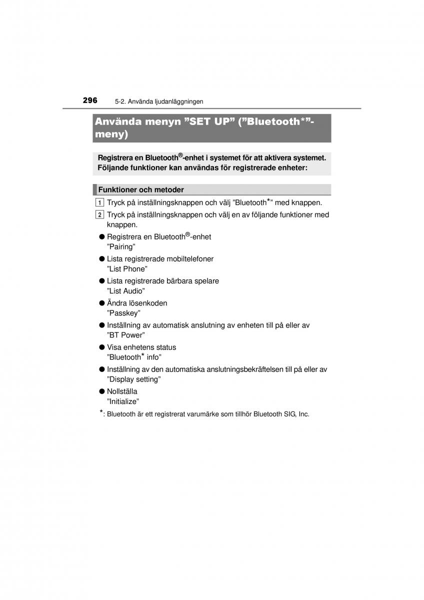 Toyota Hilux VII 7 instruktionsbok / page 296