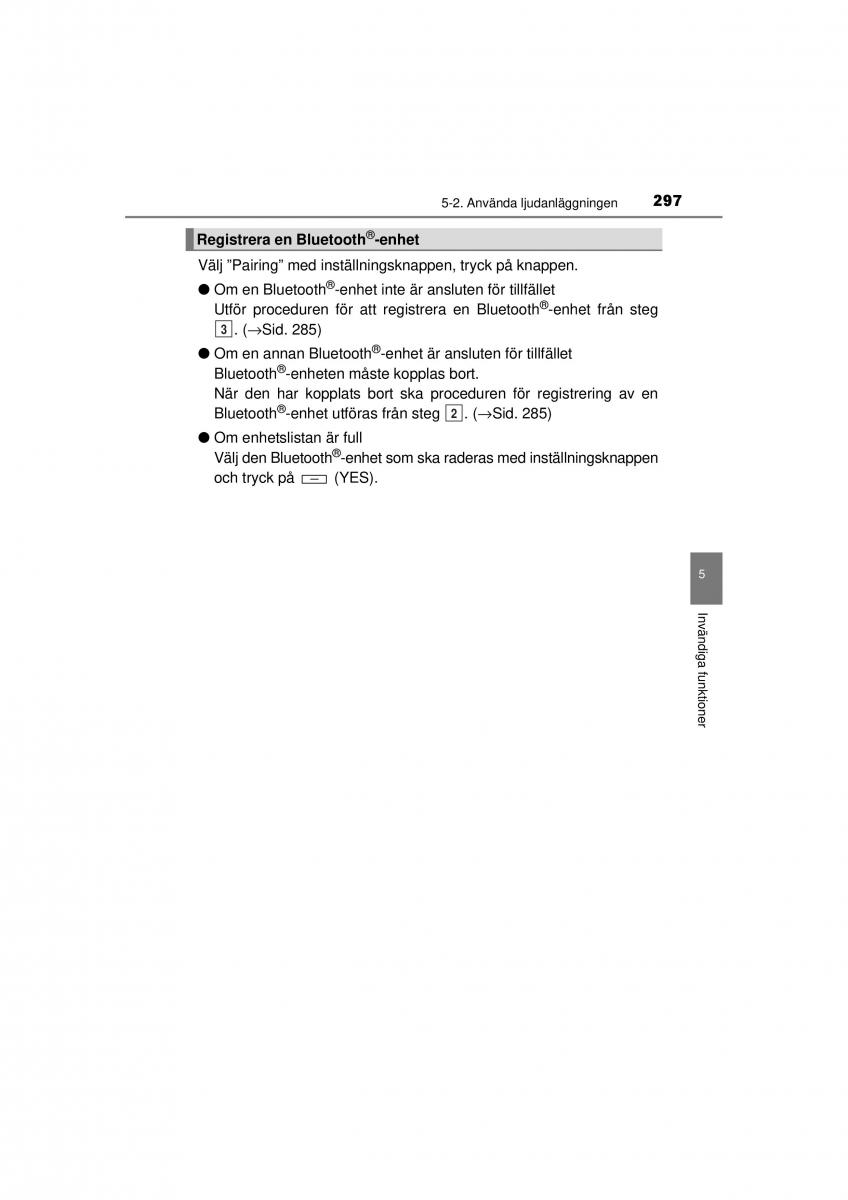 Toyota Hilux VII 7 instruktionsbok / page 297