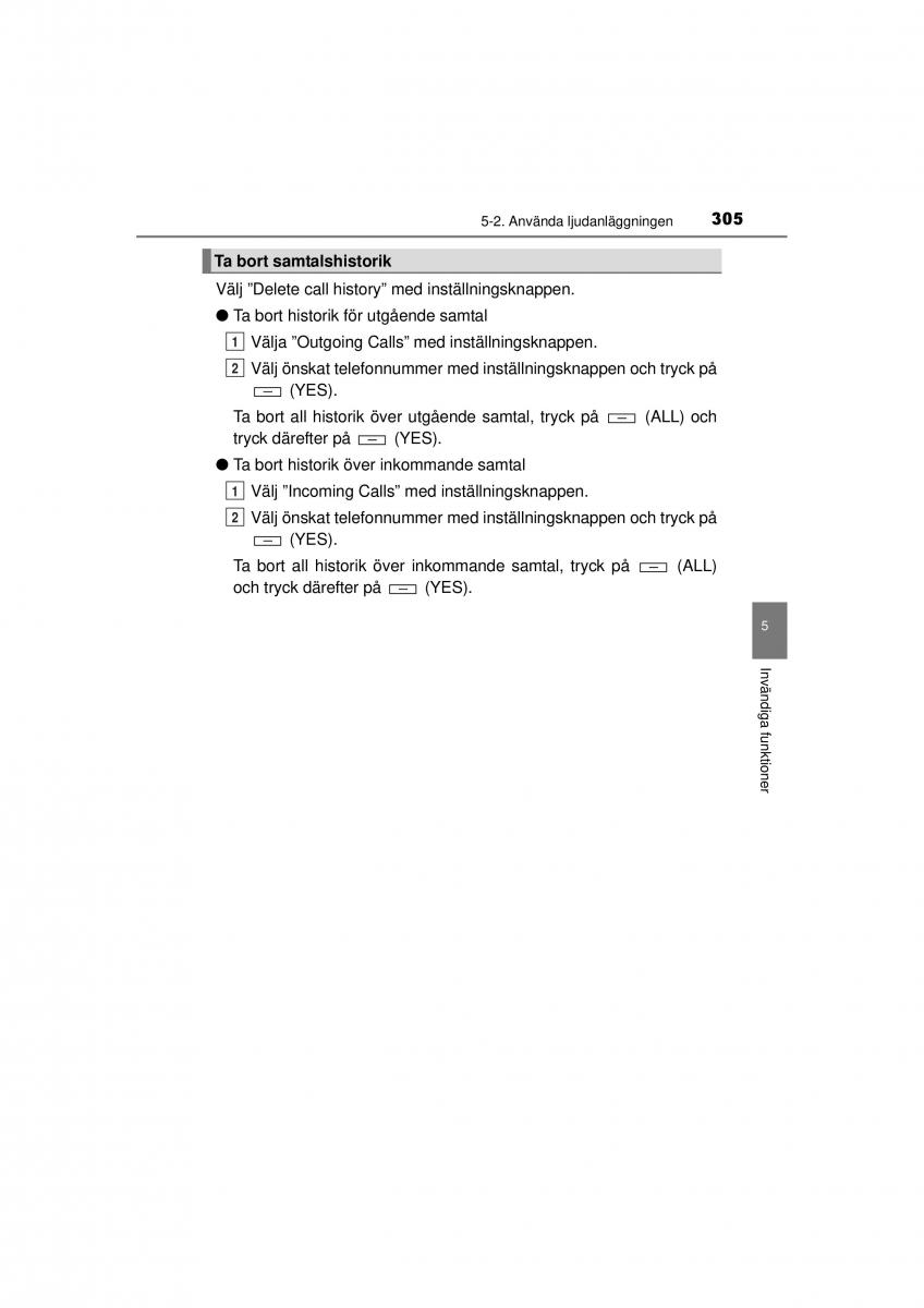 Toyota Hilux VII 7 instruktionsbok / page 305