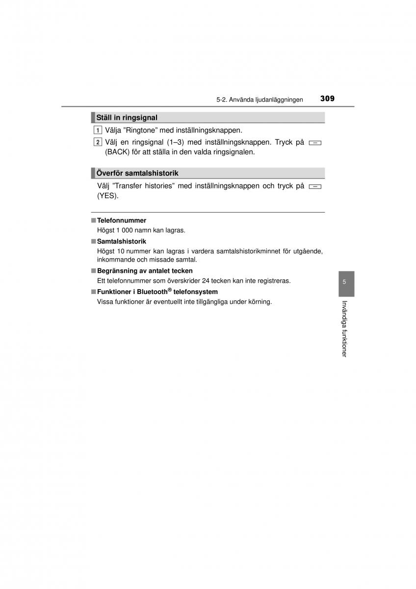 Toyota Hilux VII 7 instruktionsbok / page 309