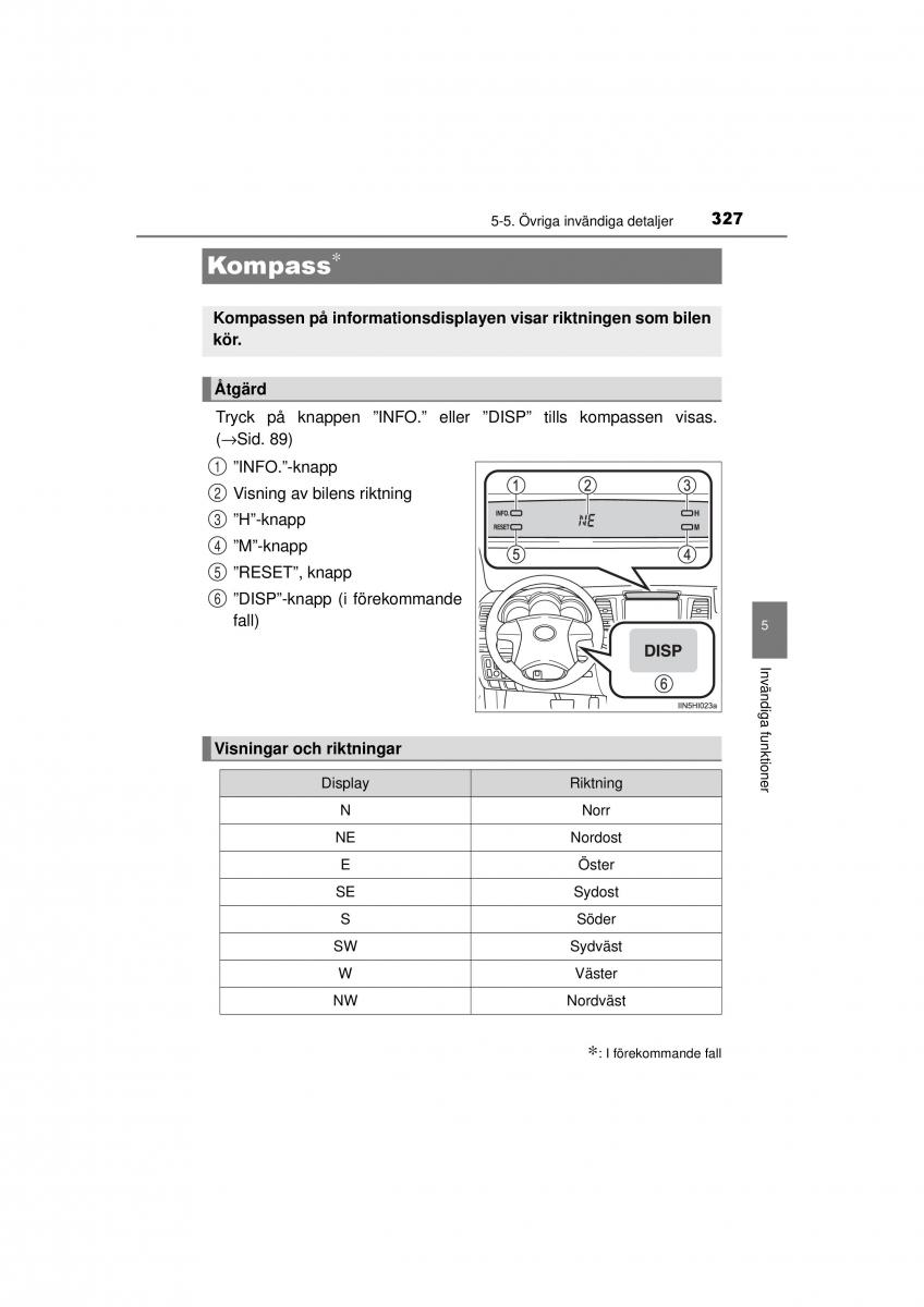 Toyota Hilux VII 7 instruktionsbok / page 327