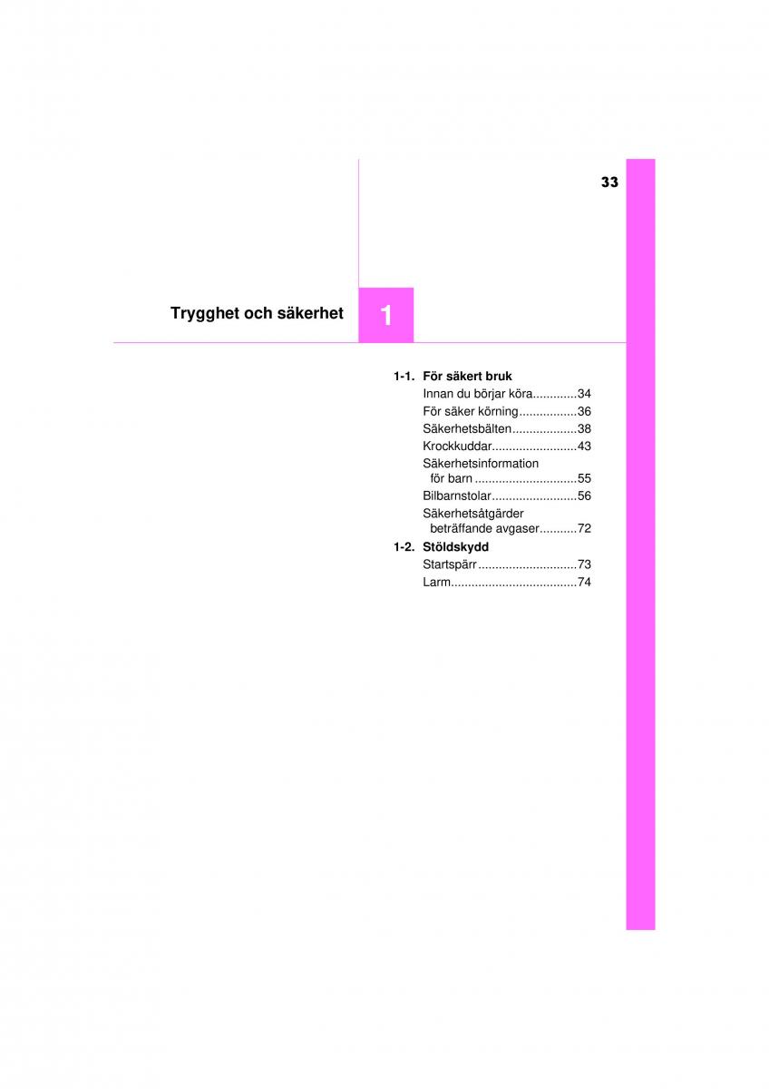 Toyota Hilux VII 7 instruktionsbok / page 33