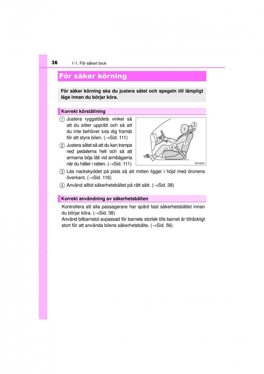 Toyota Hilux VII 7 instruktionsbok / page 36