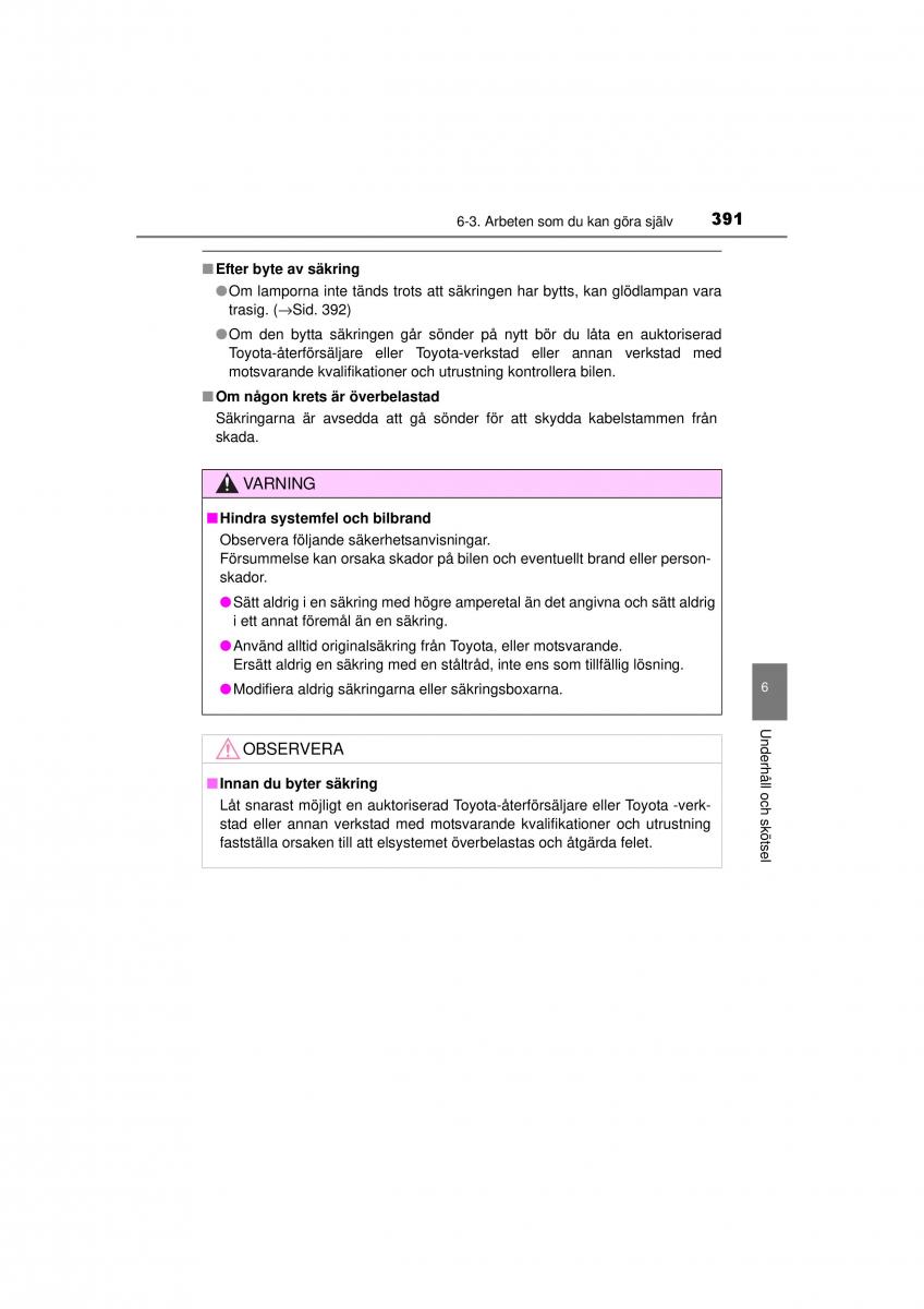 Toyota Hilux VII 7 instruktionsbok / page 391