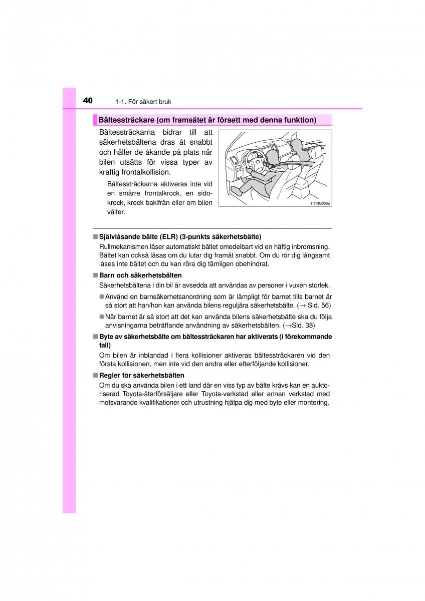 Toyota Hilux VII 7 instruktionsbok / page 40