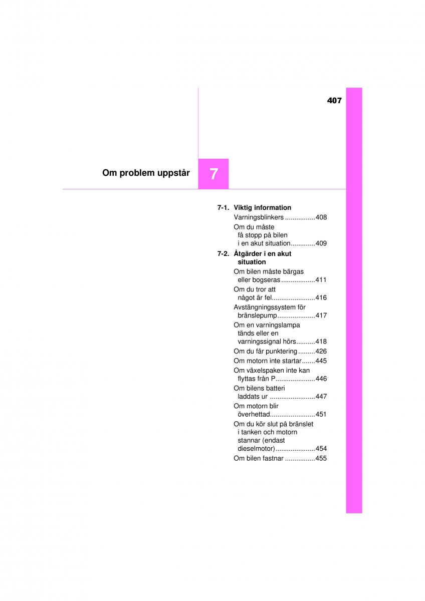 Toyota Hilux VII 7 instruktionsbok / page 407