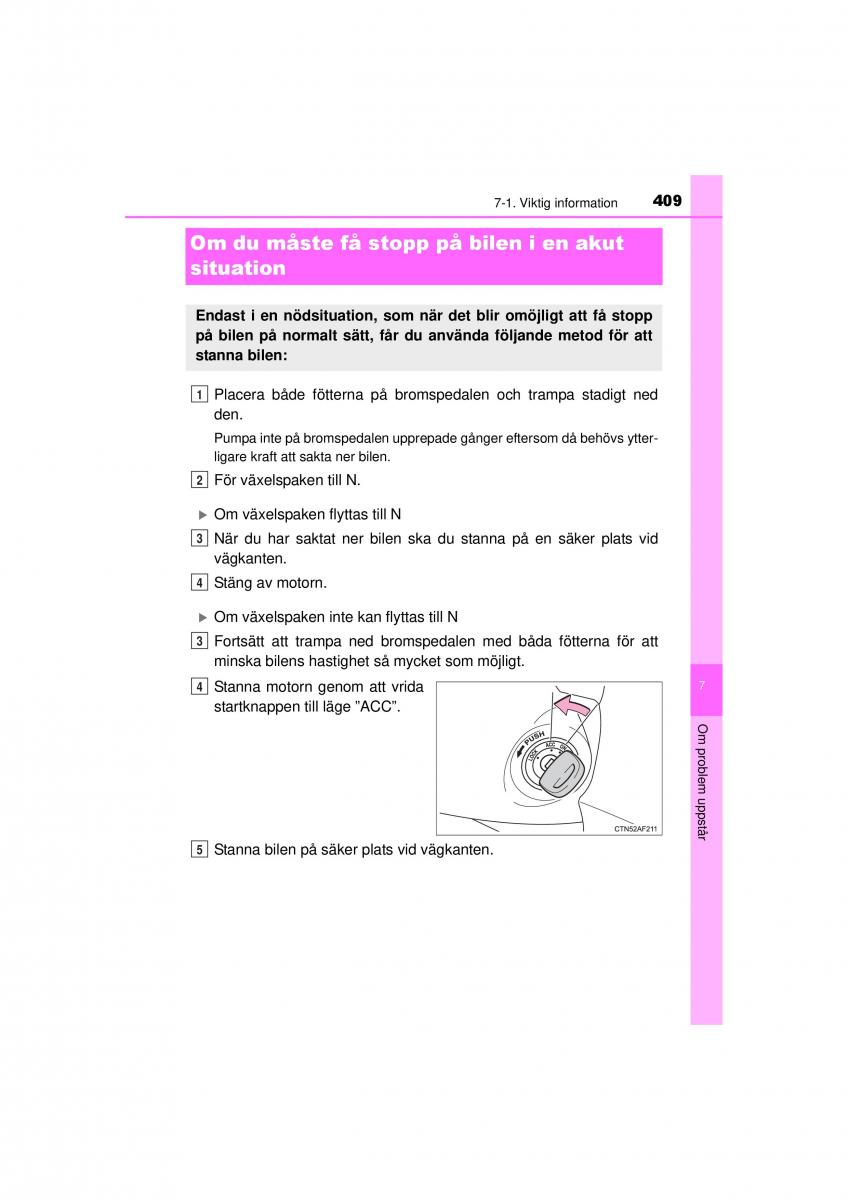 Toyota Hilux VII 7 instruktionsbok / page 409