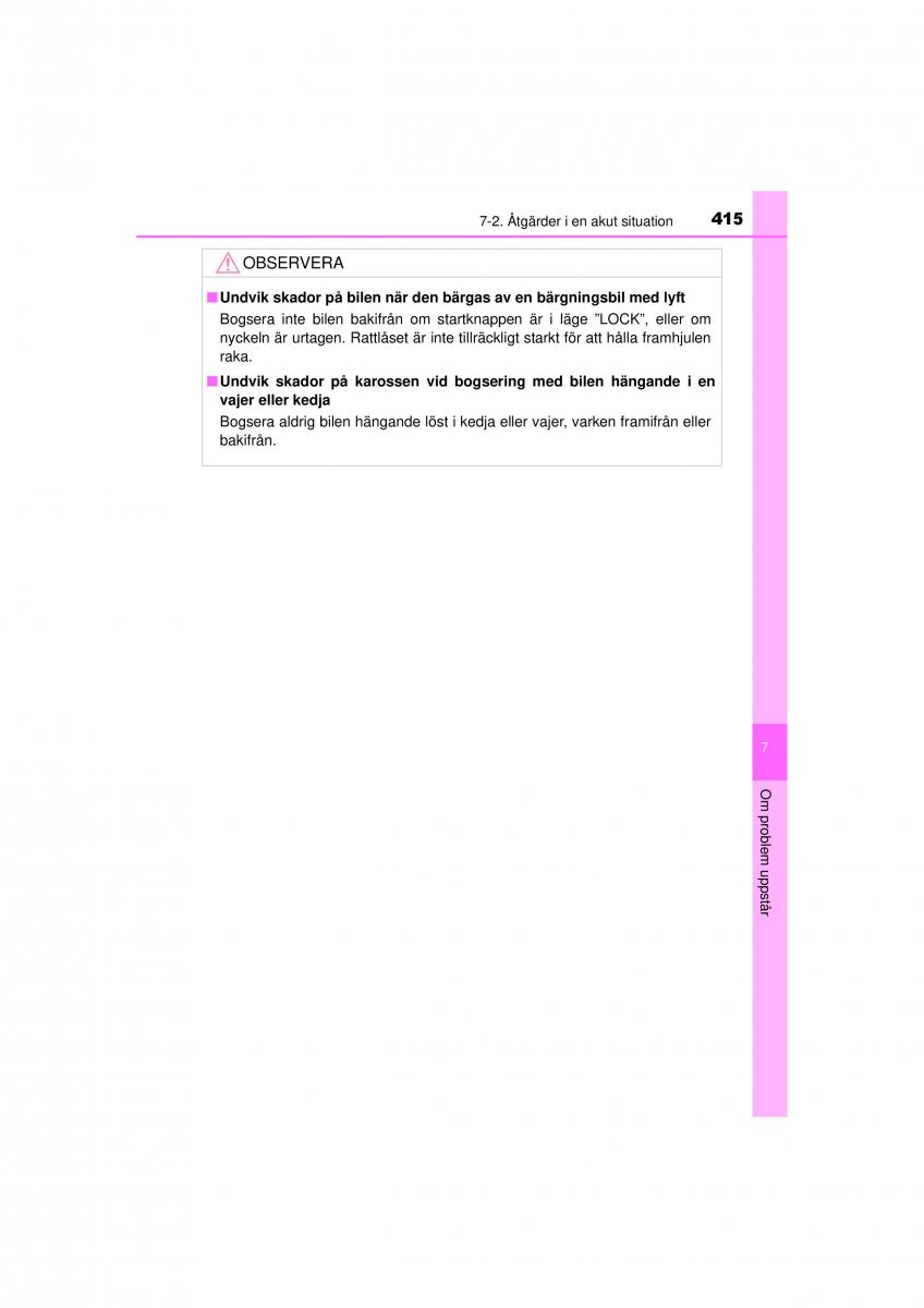 Toyota Hilux VII 7 instruktionsbok / page 415