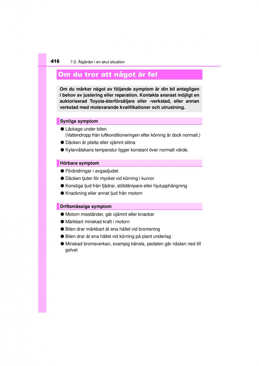 Toyota Hilux VII 7 instruktionsbok / page 416