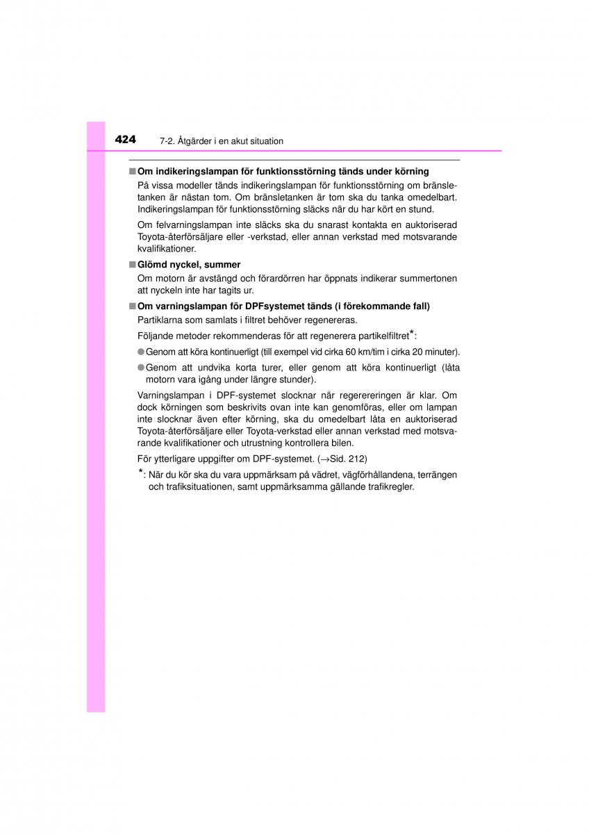 Toyota Hilux VII 7 instruktionsbok / page 424