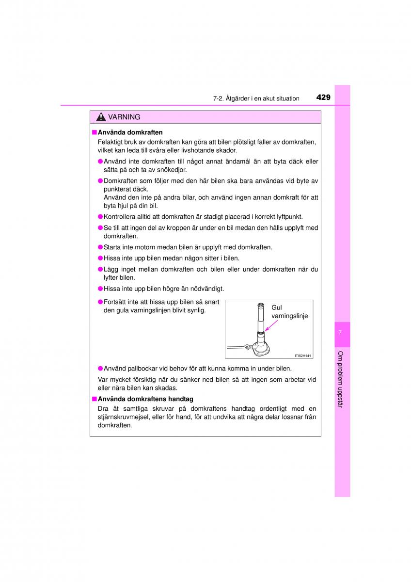 Toyota Hilux VII 7 instruktionsbok / page 429