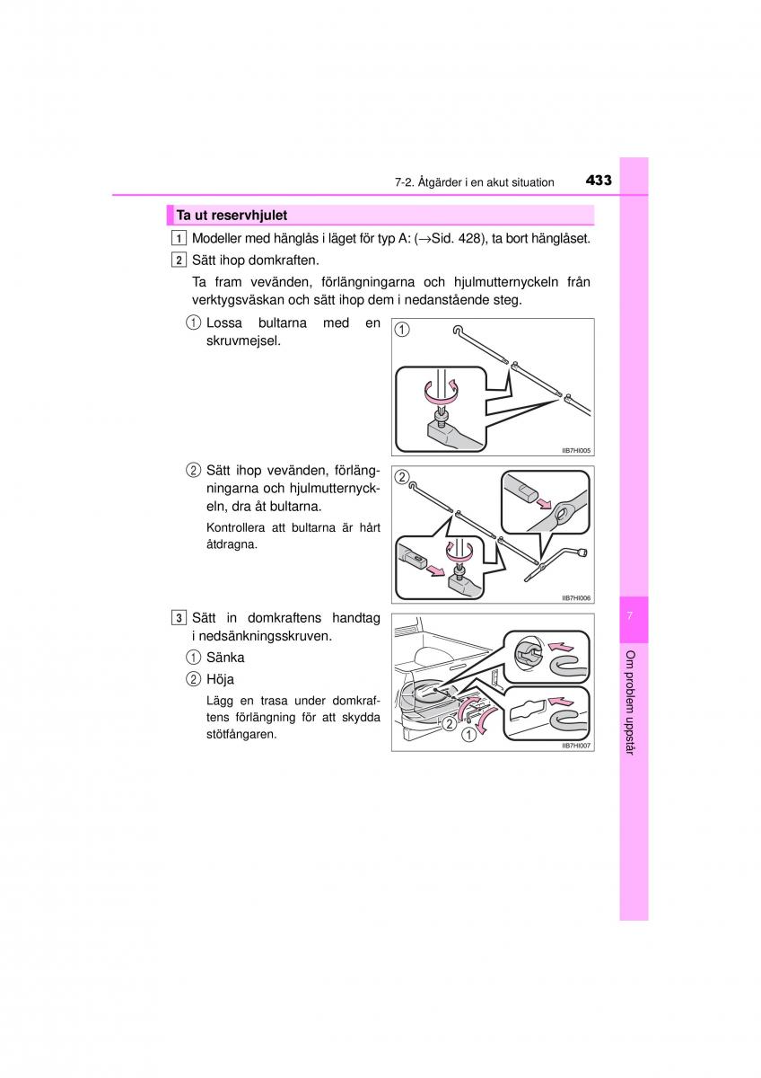 Toyota Hilux VII 7 instruktionsbok / page 433