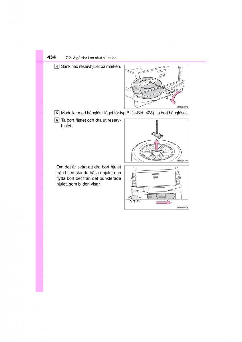 Toyota Hilux VII 7 instruktionsbok / page 434